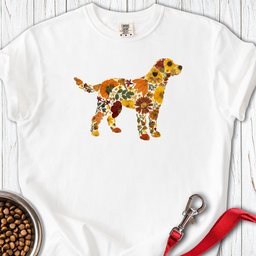 Labrador Flowers Premium Tee Gift For Dog Lover