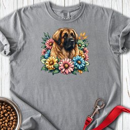 Leonberger Flowers Premium Tee Gift For Dog Lover