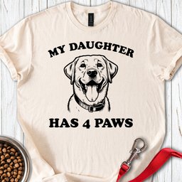 Labrador Daughter T Shirt Gift For Dog Lover