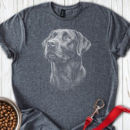 Labrador Portrait T Shirt Gift For Dog Lover