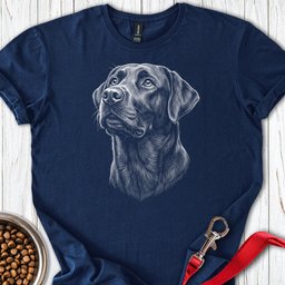 Labrador Portrait T Shirt Gift For Dog Lover
