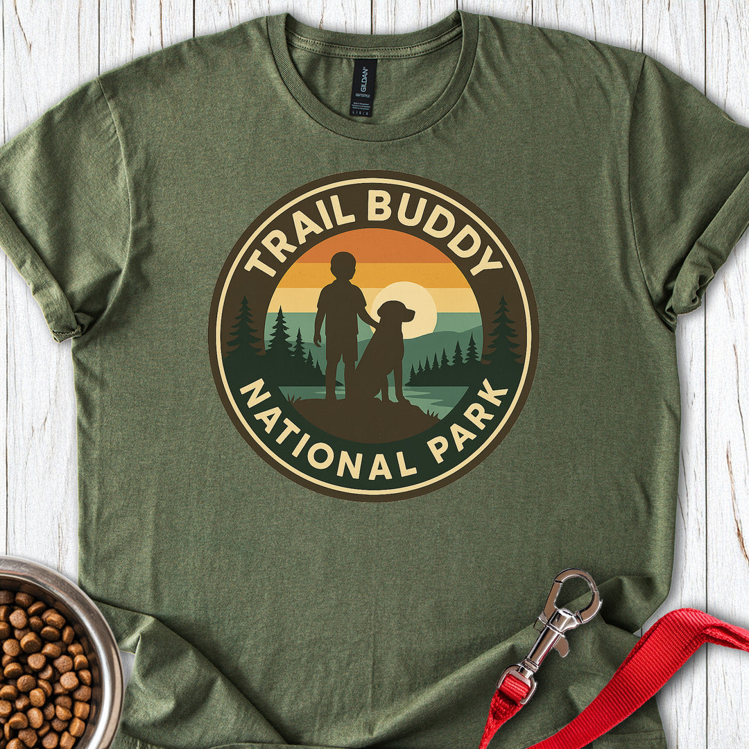 Labrador Hiking National Park T Shirt Gift For Dog Lover