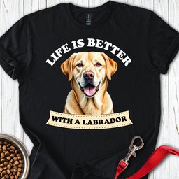 Life Is Better With A Labrador T Shirt Gift For Dog Lover