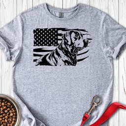 Labrador USA Flag T Shirt Gift For Dog Lover