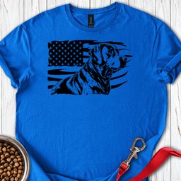 Labrador USA Flag T Shirt Gift For Dog Lover