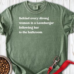 Leonberger Strong Woman Premium Tee Gift For Women
