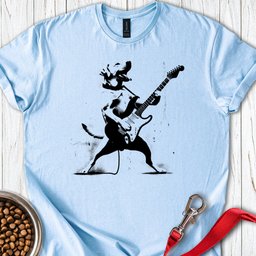 Labrador Rocking The Guitar T Shirt Gift For Dog Lover