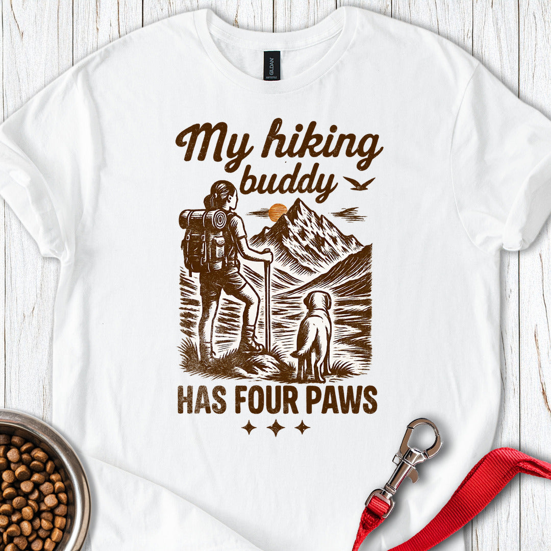 Labrador Hiking Buddy T Shirt Gift For Dog Lover