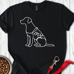 Labrador Love Lineart T Shirt Gift For Dog Lover
