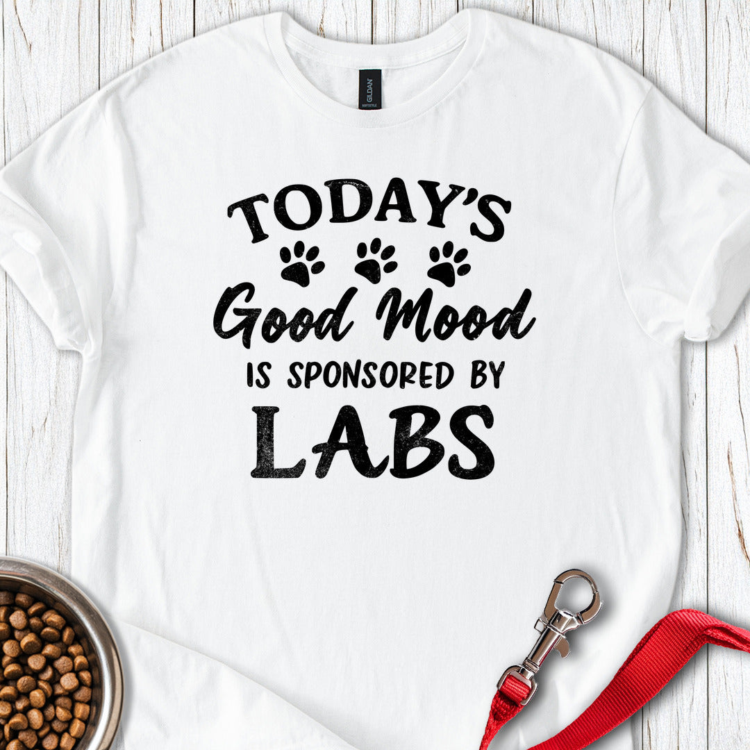 Labs And Good Mood T Shirt Gift For Dog Lover