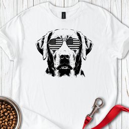 Labrador USA Sunglasses T Shirt Gift For Dog Lover