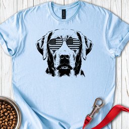 Labrador USA Sunglasses T Shirt Gift For Dog Lover
