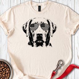 Labrador USA Sunglasses T Shirt Gift For Dog Lover