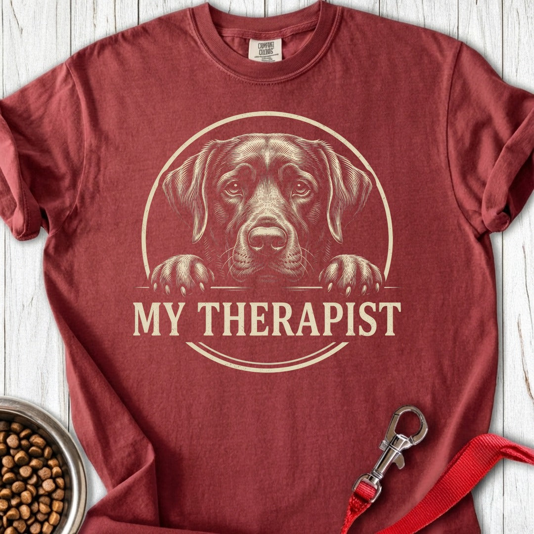 Labrador Therapist Premium Tee Gift For Dog Lover