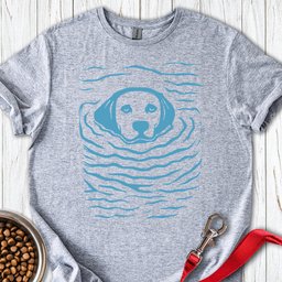 Labrador Swimming T Shirt Gift For Dog Lover