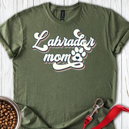 Labrador Mom Retro T Shirt Gift For Mom