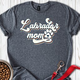 Labrador Mom Retro T Shirt Gift For Mom