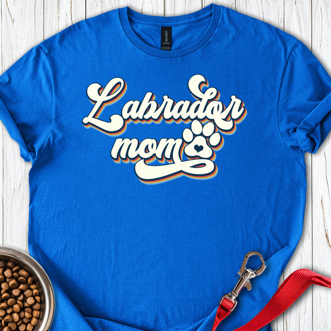 Labrador Mom Retro T Shirt Gift For Mom