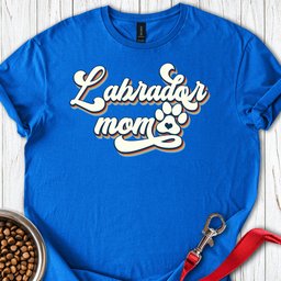 Labrador Mom Retro T Shirt Gift For Mom