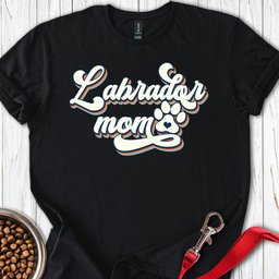 Labrador Mom Retro T Shirt Gift For Mom