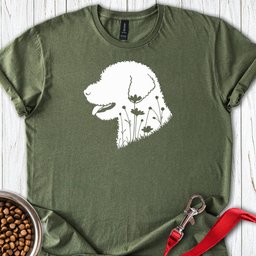 Lagotto Flowers T Shirt Gift For Dog Lover