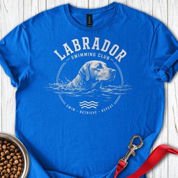 Labrador Swimming Club T Shirt Gift For Dog Lover