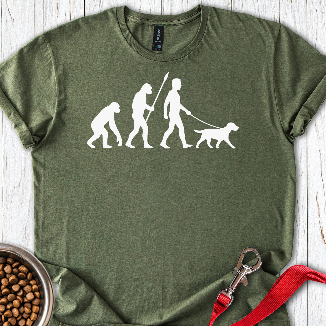 Labrador Evolution Walking T Shirt Gift For Dog Lover