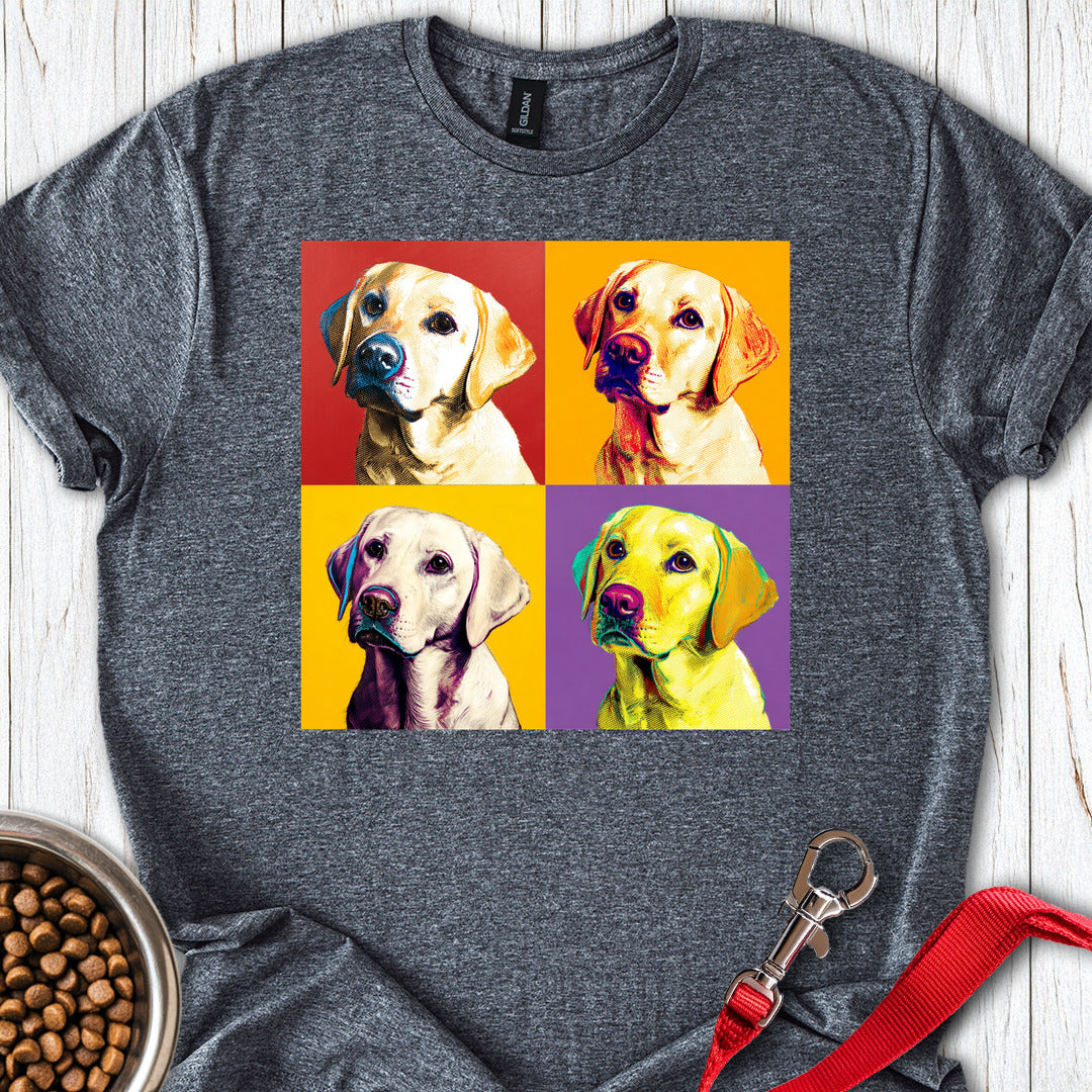 Labrador Pop Art T Shirt Gift For Dog Lover