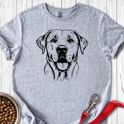 Labrador Portrait Graphic T Shirt Gift For Dog Lover