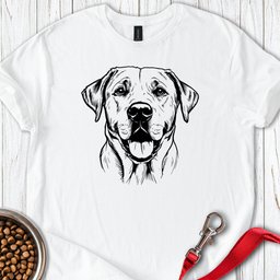 Labrador Portrait Graphic T Shirt Gift For Dog Lover