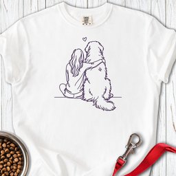 Leonberger Hug Premium Tee Gift For Dog Lover
