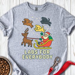Labs For Everybody Christmas T Shirt Gift For Dog Lover