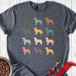 Labrador Silhouettes T Shirt Gift For Dog Lover