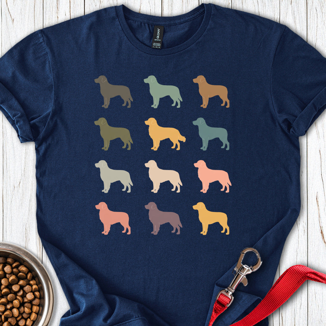 Labrador Silhouettes T Shirt Gift For Dog Lover