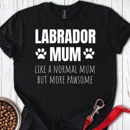 Labrador Mum T Shirt Gift For Dog Lover
