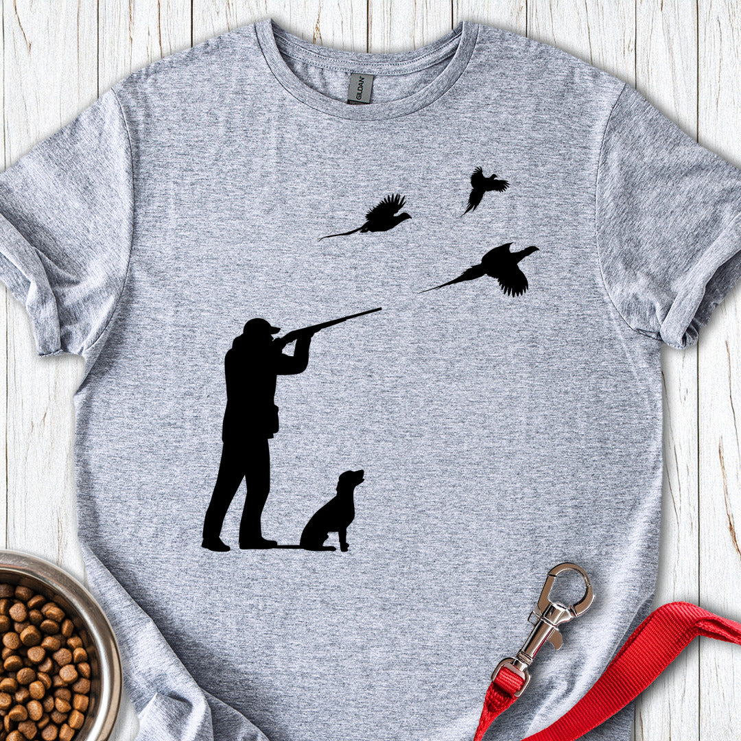 Labrador Pheasant Hunting T Shirt Gift For Dog Lover
