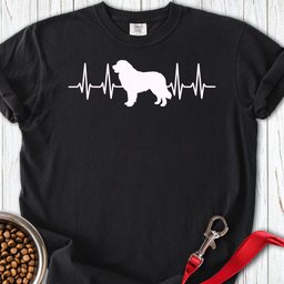 Leonberger Heartbeat Premium Tee Gift For Dog Lover