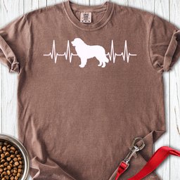 Leonberger Heartbeat Premium Tee Gift For Dog Lover