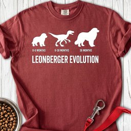 Leonberger Evolution Premium Tee Gift For Dog Lover