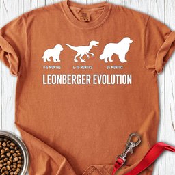 Leonberger Evolution Premium Tee Gift For Dog Lover