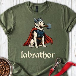Labrathor White Labrador T Shirt Gift For Dog Lover