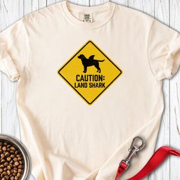 Labrador Land Shark Premium Tee Gift For Dog Lover