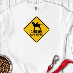 Labrador Land Shark Premium Tee Gift For Dog Lover