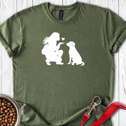Labrador Girl Love T Shirt Gift For Dog Lover