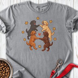 Labradors Dancing Premium Tee Gift For Dog Lover