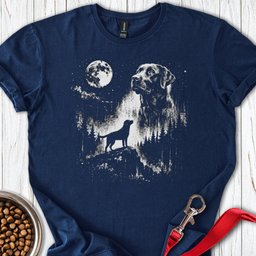 Labrador Moon T Shirt Gift For Dog Lover