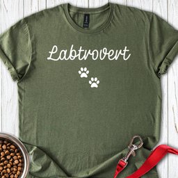 Labtrovert Labrador T Shirt Gift For Dog Lover