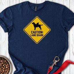 Labrador Land Shark T Shirt Gift For Dog Lover