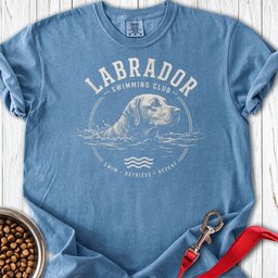 Labrador Swimming Club Premium Tee Gift For Dog Lover