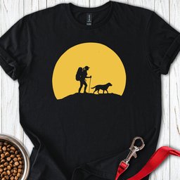 Labrador Hiking T Shirt Gift For Dog Lover